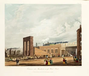 Ingang naar Manchester over Water Street, 1831